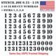 1-10 5x+ Stencil Joe Vinyl Sticker Decal Numbers Army Military Surplus Stencils