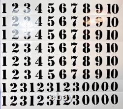 1-10 5x+ Stencil Joe Vinyl Sticker Decal Numbers Army Military Surplus Stencils