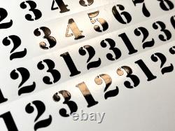 1-10 5x+ Stencil Joe Vinyl Sticker Decal Numbers Army Military Surplus Stencils