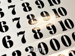 1-10 5x+ Stencil Joe Vinyl Sticker Decal Numbers Army Military Surplus Stencils 1-10 5x+ Stencil Joe Vinyl Sticker Decal Numbers Army Military Surplus Stencils