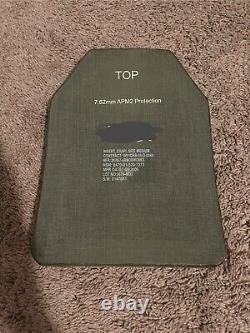 (1) DAMAGED Military Army Tactical Surplus Medium Strike Face Ballistic Plate