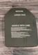 (1) Military Army Tactical Surplus Medium Strike Face Ballistic Plate Surplus