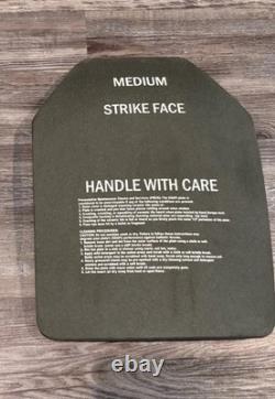 (1) Military Army Tactical Surplus Medium Strike Face Ballistic Plate Surplus