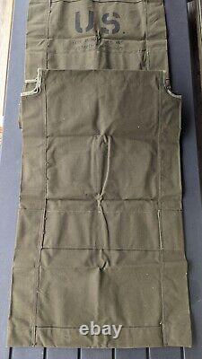 1 VINTAGE army US Military Medic Stretcher Litter REPLACEMENT CANVAS 22.5 X 72