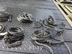 10 Ten Military Surplus Nylon Ropes With Dogbone Tent Tarp Truck 12 Ft Us Army
