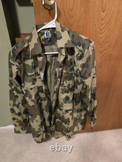 10 Vintage Military Camo Field Shirt Coat Medium Regular Surplus Lot