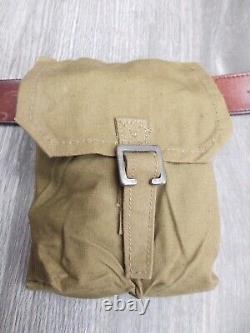 100 x Vintage 50's Original Polish Army bag military belt pouch-MILITARY SURPLUS