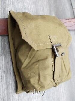 100 x Vintage 50's Original Polish Army bag military belt pouch-MILITARY SURPLUS