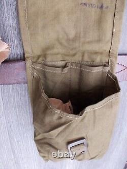 100 x Vintage 50's Original Polish Army bag military belt pouch-MILITARY SURPLUS