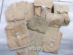 100 x Vintage 50's Original Polish Army bag military belt pouch-MILITARY SURPLUS