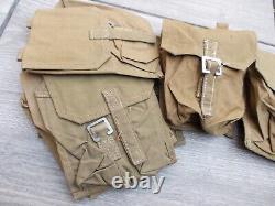 100 x Vintage 50's Original Polish Army bag military belt pouch-MILITARY SURPLUS