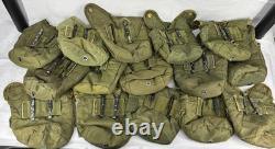 15pc Lot Green US Army Nylon Canteen Cover Alice Clip Military Issue Vintage