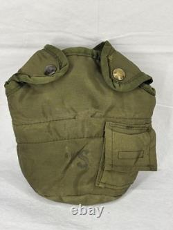 15pc Lot Green US Army Nylon Canteen Cover Alice Clip Military Issue Vintage