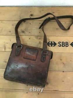 1938 Leather Bag With Special tools Vintage Swiss Army Military