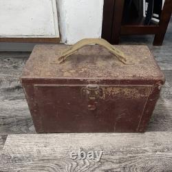 1940's ARTCRAFT Ammo Box US Army Military Surplus Red Ammunition Box