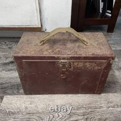 1940's ARTCRAFT Ammo Box US Army Military Surplus Red Ammunition Box