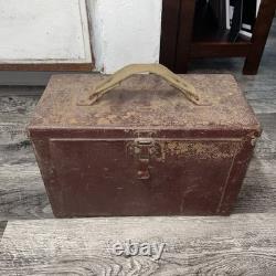 1940's ARTCRAFT Ammo Box US Army Military Surplus Red Ammunition Box
