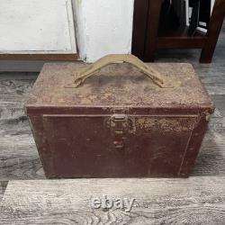 1940's ARTCRAFT Ammo Box US Army Military Surplus Red Ammunition Box