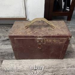 1940's ARTCRAFT Ammo Box US Army Military Surplus Red Ammunition Box