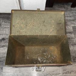 1940's ARTCRAFT Ammo Box US Army Military Surplus Red Ammunition Box