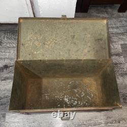 1940's ARTCRAFT Ammo Box US Army Military Surplus Red Ammunition Box
