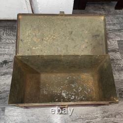 1940's ARTCRAFT Ammo Box US Army Military Surplus Red Ammunition Box