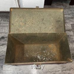 1940's ARTCRAFT Ammo Box US Army Military Surplus Red Ammunition Box