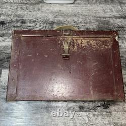 1940's ARTCRAFT Ammo Box US Army Military Surplus Red Ammunition Box