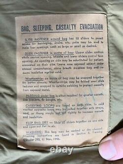 1943 Genuine U. S. Military Extreme Cold Weather Sleeping Bag Army Marines Old