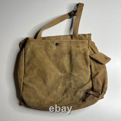 1943 Vintage U. S. Army Canvas Field Pack Bag Khaki Military Gear WWII Utility