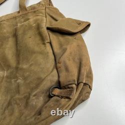 1943 Vintage U. S. Army Canvas Field Pack Bag Khaki Military Gear WWII Utility
