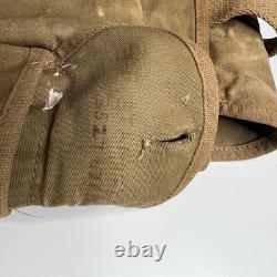 1943 Vintage U. S. Army Canvas Field Pack Bag Khaki Military Gear WWII Utility