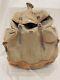 1947 Swiss Army Military Backpack Rucksack Vintage Salt & Pepper Canvas Leather