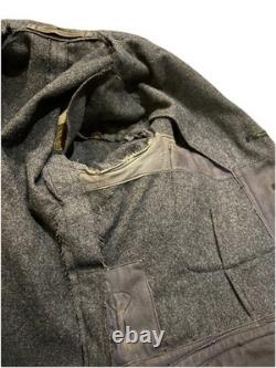 1948 RAF Jacket Vintage Wool Army Tunic Medium Blue Grey Military Surplus LN