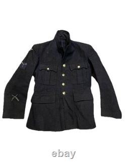 1948 RAF Jacket Vintage Wool Army Tunic Medium Blue Grey Military Surplus LN