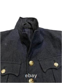 1948 RAF Jacket Vintage Wool Army Tunic Medium Blue Grey Military Surplus LN