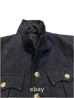 1948 RAF Jacket Vintage Wool Army Tunic Medium Blue Grey Military Surplus LN