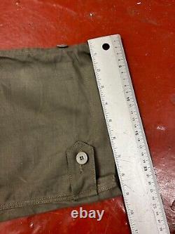 1950s 60s Swedish army fatigue pants wide baggy legs military surplus W30 Small