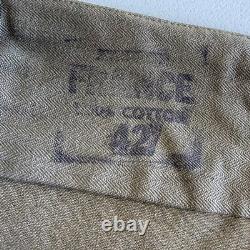 1950s French Army M47 Cargo Trousers Never Worn Military Pants 39x33