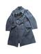 1951 Raf Greatcoat Vintage Wool Army Small Medium Blue Grey Military Surplus Ln