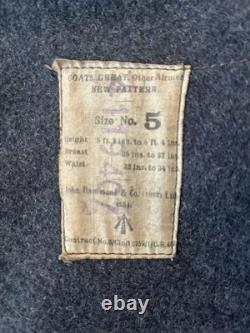 1951 RAF Greatcoat Vintage Wool Army Small Medium Blue Grey Military Surplus LN