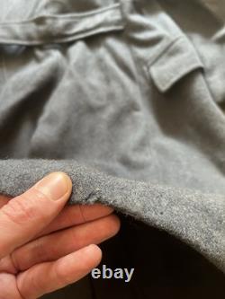 1951 RAF Greatcoat Vintage Wool Army Small Medium Blue Grey Military Surplus LN