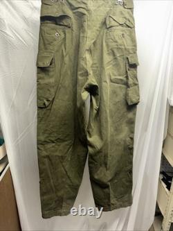 1956 Dutch Army Cargo Pants KL 86x90 M Seynaeve Vintage Military