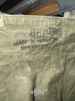 1956 Dutch Army Cargo Pants KL 86x90 M Seynaeve Vintage Military