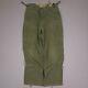 1958 Og-107 Type 2 Trousers Cold Weather Sateen Wind Resistant Olive Green