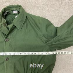 1960s Swedish Military M-59 Parka Jacket Men's C50 XL Fleece Liner Vintage Army