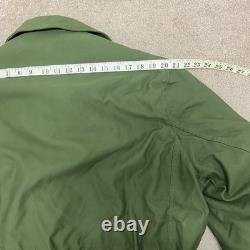 1960s Swedish Military M-59 Parka Jacket Men's C50 XL Fleece Liner Vintage Army