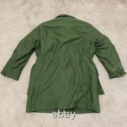 1960s Swedish Military M-59 Parka Jacket Men's C50 XL Fleece Liner Vintage Army