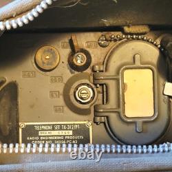 1960s US Army Field Artillery Telephone TA-312/PT Military Phone Works