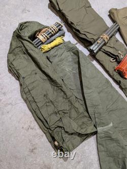 1960s US Army Military Issue Shelter Half Pup Tents With Stakes Poles